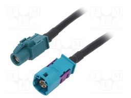 Cable; Fakra HSD socket,Fakra HSD plug; straight; 1.2m