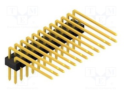 Connector: pin strips; pin header; male; PIN: 24; 2.54mm; THT; 2x12