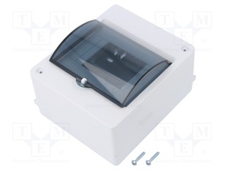 Enclosure: for modular components; IP20; white; No.of mod: 5; 400V