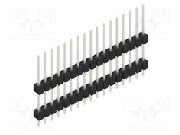 Connector: pin strips; pin header; male; PIN: 17; 2.54mm; THT; 1x17
