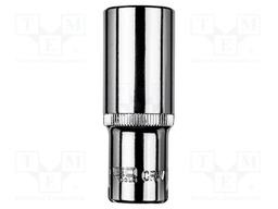 Socket; 6-angles,socket spanner; HEX 17mm; 3/8"; long