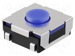 Microswitch TACT; SPST-NO; Pos: 2; 50mA/12VDC; SMT; 2.45N; 3.1mm
