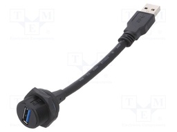 Adapter cable; USB A socket,USB A plug; IP67; 1.5m