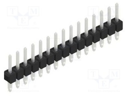 Connector: pin strips; pin header; male; PIN: 15; 2.54mm; THT; 1x15