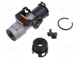 Connector: DC supply; male; straight; for cable; -40÷125°C; PIN: 1