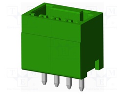Connector: pluggable terminal block; socket; male; straight; THT