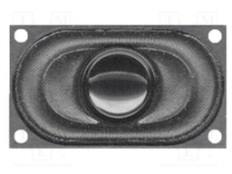 Loudspeaker; miniature; 1W; 8Ω; 40x28.5x11.5mm; 20kHz; fabric