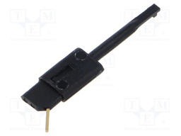 Clip-on probe; hook type; 60VDC; black; Grip capac: max.2.5mm