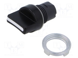 Switch: rotary; 22mm; Stabl.pos: 1; black; none; IP65; prominent