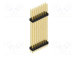Connector: pin strips; pin header; male; PIN: 16; 2.54mm; THT; 2x8