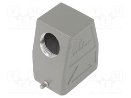 Enclosure: for HDC connectors; size D6B; for cable; for latch