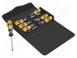 Kit: screwdrivers; Phillips,slot,Torx®; Kraftform Plus-900; case