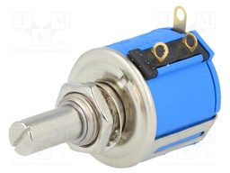 Potentiometer: shaft; 1kΩ; 2W; ±10%; 6.35mm; linear; Hybritron®