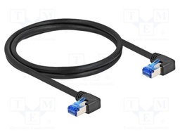 Patch cord; S/FTP; Cat: 6a; RJ45 right angled plug,both sides; 1m