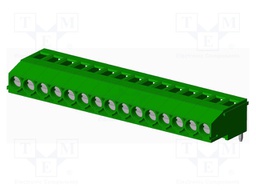 Connector: PCB terminal block; terminal; Plating: tinned; on PCBs