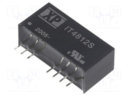 Converter: DC/DC; 3W; Uin: 18÷75V; 12VDC; Iout: 250mA; SIP; Series: IT