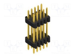 Connector: pin strips; pin header; male; PIN: 10; 1.27mm; THT; 2x5
