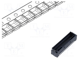 Connector: wire-board; DF51K; vertical; male; on PCBs; socket; SMT