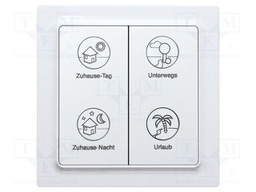 Wireless push button; EnOcean; 30m; Ch: 4; intelligent house