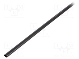 Heat shrink sleeve; glued; 3: 1; 17mm; L: 1m; black; Temp: -25÷125°C