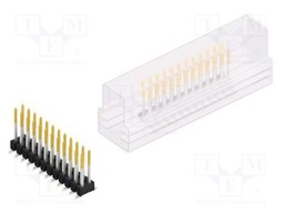 Connector: pin strips; pin header; male; PIN: 24; 2.54mm; SMT; 2x12