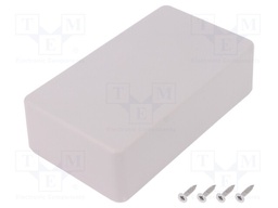 Enclosure: multipurpose; X: 71mm; Y: 124mm; Z: 38mm; polystyrene