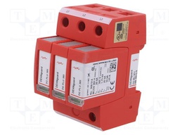 Surge arrestor; Poles: 3; 20kA; for DIN rail mounting; -40÷85°C