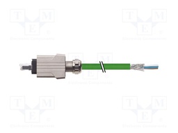 Patch cord; RJ45 plug,both sides; 5; stranded; Cu; PUR; green; 30m