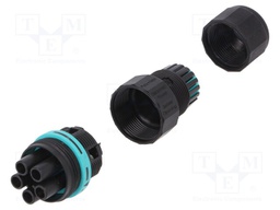 Connector: AC supply; screw terminal; female; TH387; 7÷12mm; 450V