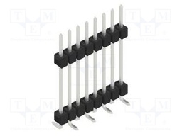 Connector: pin strips; pin header; male; PIN: 8; 2.54mm; SMT; 1x8