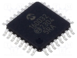 IC: AVR microcontroller; EEPROM: 256B; SRAM: 2kB; Flash: 16kB; Cmp: 1