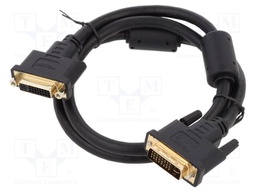 Cable; DVI-I (24+5) socket,DVI-I (24+5) plug; dual link; Len: 1m