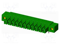 Connector: pluggable terminal block; socket; female; angled 90°