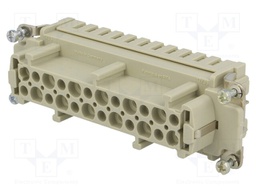 Connector: rectangular; female; Han Ex; PIN: 24; 24+PE; size 24B