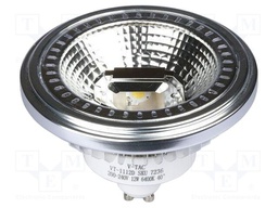 LED lamp; white warm; GU10; 220÷240VAC; 1021lm; P: 12W; 40°; 3000K