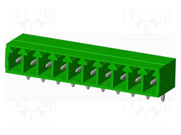 Connector: pluggable terminal block; socket; male; angled 90°