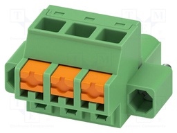 PCB connector, nominal cross section: 2.5 mm2, color: green,