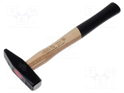 Hammer; fitter type; 500g; Hammer face material: carbon steel