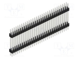 Connector: pin strips; pin header; male; PIN: 62; 1.27mm; THT; 2x31