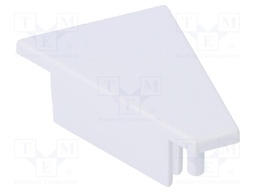 Cap for LED profiles; white; ABS; Application: CORNER14