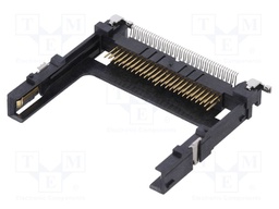 Connector: for cards; Compact Flash I & II; SMT; gold-plated