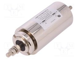 Filter: anti-interference; 440VAC; Cx: 2x 1uF; 100A; Ø55x117mm