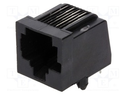 Socket; RJ45; PIN: 8; Layout: 8p8c; THT; on PCBs
