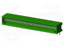 Connector: pluggable terminal block; socket; male; angled; THT
