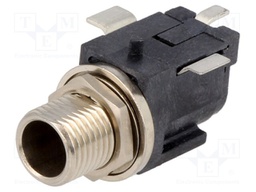 Socket; DC supply; male; with on/off switch,with locating post
