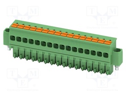 PCB connector, nominal cross section: 1.5 mm2, color: green,