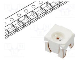 LED; yellow; SMD; PLCC4; 2000÷3000mcd; 4x4x3.55mm; 130°; 60mA; 200mW