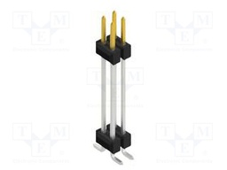 Connector: pin strips; pin header; male; PIN: 4; 2.54mm; SMT; 2x2