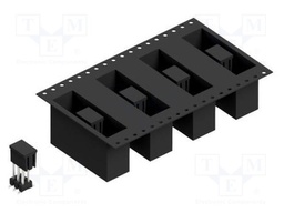 Connector: pin strips; pin header; male; PIN: 6; 2.54mm; SMT; 2x3