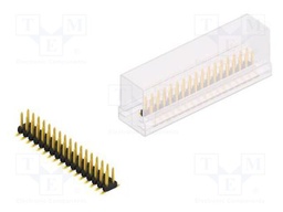 Connector: pin strips; pin header; male; PIN: 34; 2mm; SMT; 2x17